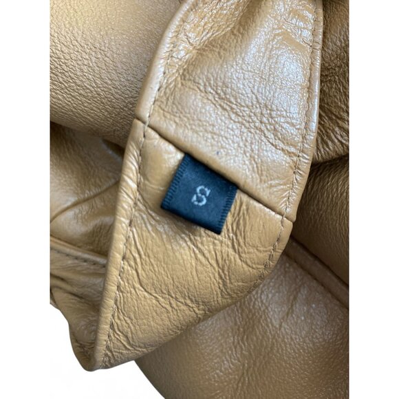 Wilsons Leather Women's Tan Faux Shearling-Lined Jacket Belted Waist S READ - Picture 7 of 11